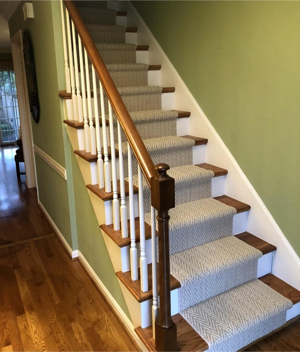 Patterned Staircase | Carpet Mart, INC
